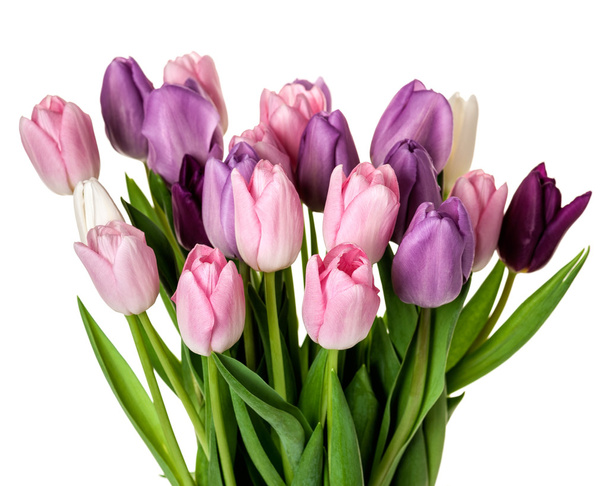 Colorful tulips flowers bouquet - Foto, afbeelding