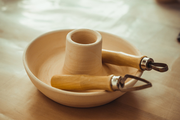 tools for working with clay - 写真・画像