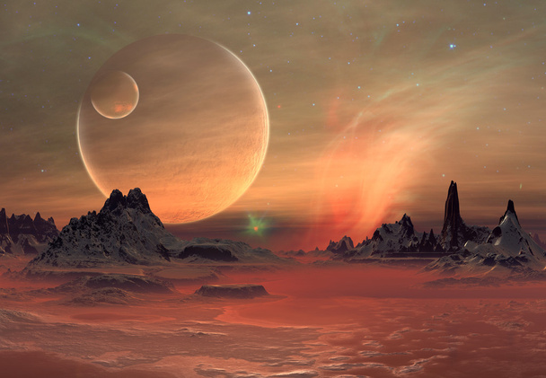 Planeta Extraterrestre - Paisaje de fantasía
 - Foto, imagen