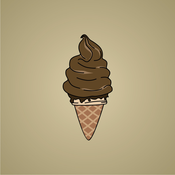 アイスクリームコーン - ベクター画像