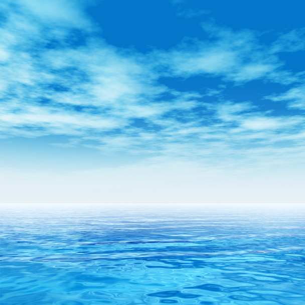 ocean water waves and sky  - Photo, Image