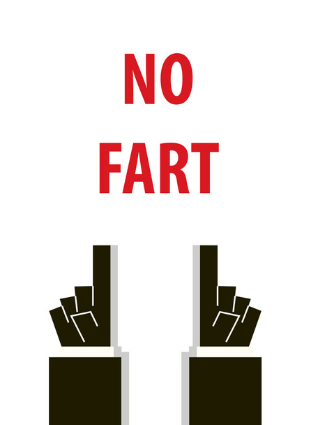 NO FART typography vector illustration - Vector, Image