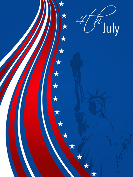 Amerikan lippu tausta aalto kuvio ja tähdet ja raidat symboloivat 4 heinäkuu Amerikan itsenäisyyspäivä. EPS 10
. - Vektori, kuva