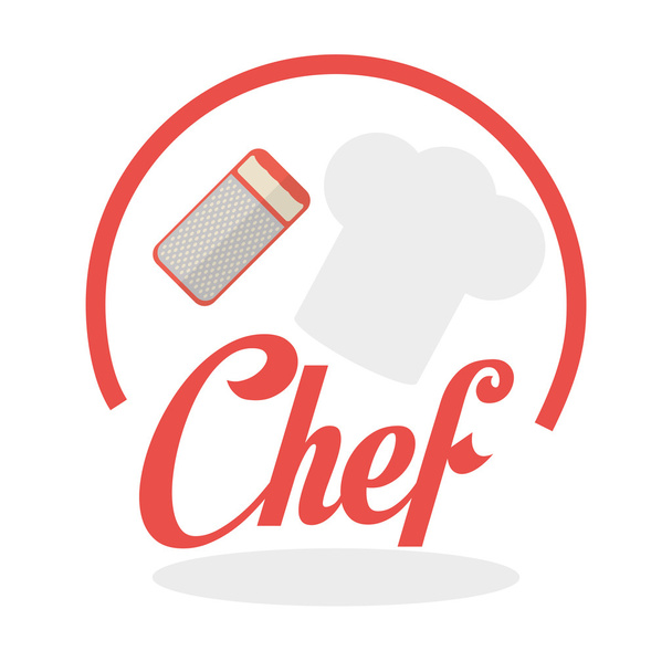 Diseño del chef, icono de suministros. concepto de restaurante, ilustración vectorial
 - Vector, Imagen
