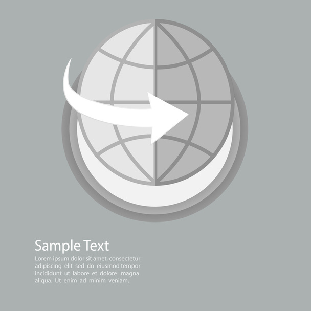 global flat template vector/illustration eps10. - Vecteur, image