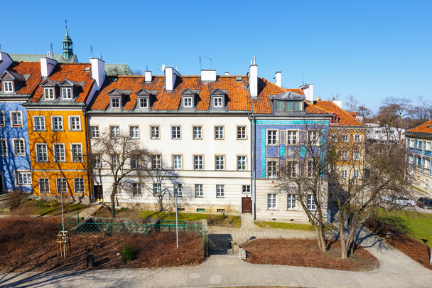 Starego miasta w Warszawie w słoneczny dzień - Zdjęcie, obraz
