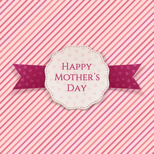 Happy Mothers Day festive Sign - Vektor, kép