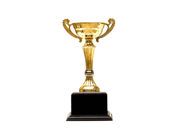 Golden trophy isolated - Photo, Image