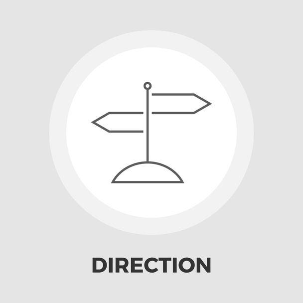 Signpost flat icon - Vector, imagen
