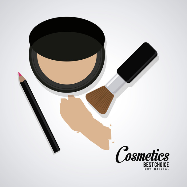 Diseño cosmético. Icono de maquillaje. concepto de cuidado de la piel
 - Vector, Imagen