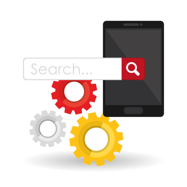Search design. lupe icon. marketing  concept - Vector, Image