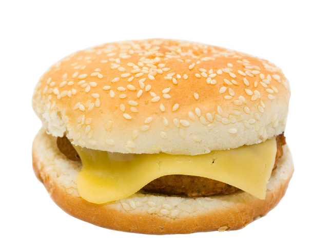 Cheeseburger, isolated - Foto, Imagem