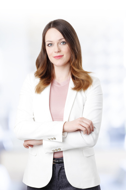  businesswoman standing in office - Photo, Image