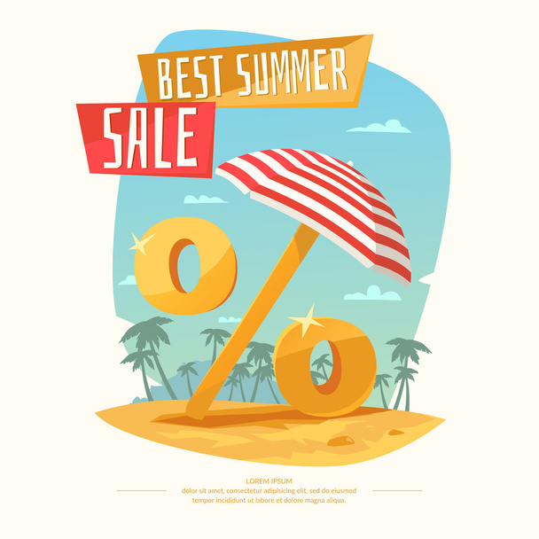 Summer Sale banner. - Vector, Image