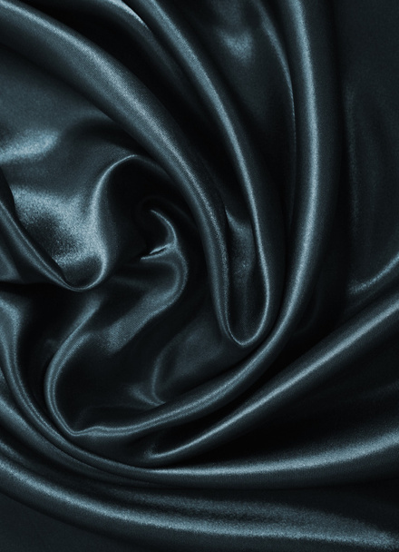 Smooth elegant dark grey silk or satin as background - Φωτογραφία, εικόνα