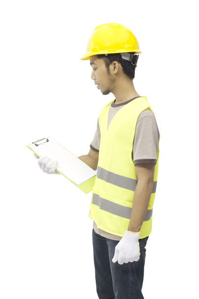 Male Worker Hold Clipboard - Photo, Image