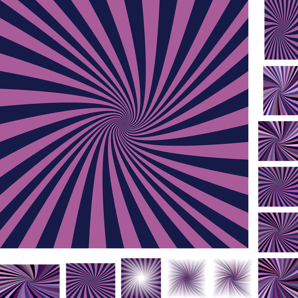 Conjunto de fondo espiral retro
 - Vector, Imagen