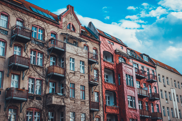 brown and red facades - Fotoğraf, Görsel