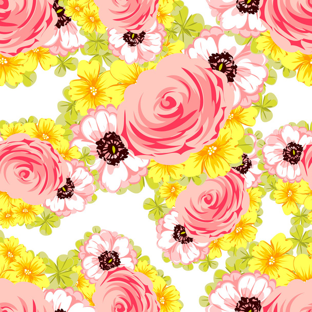 flower pattern background - ベクター画像