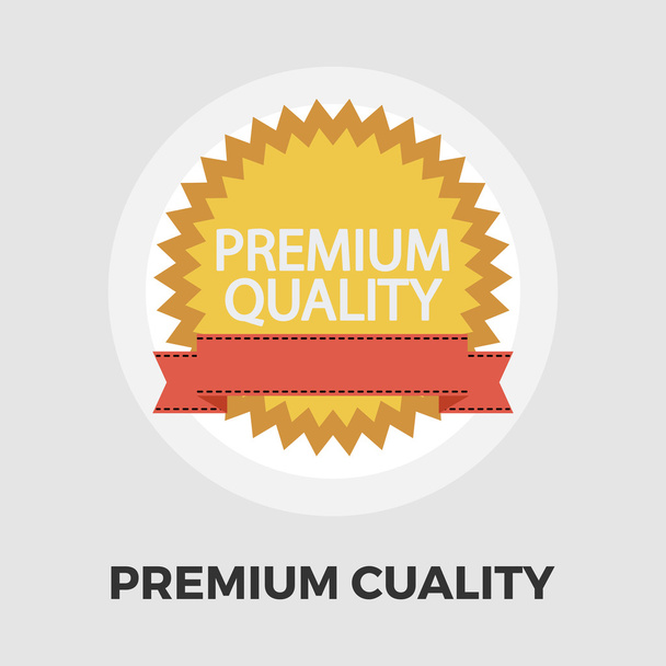 Premium Quality icon flat - Vecteur, image
