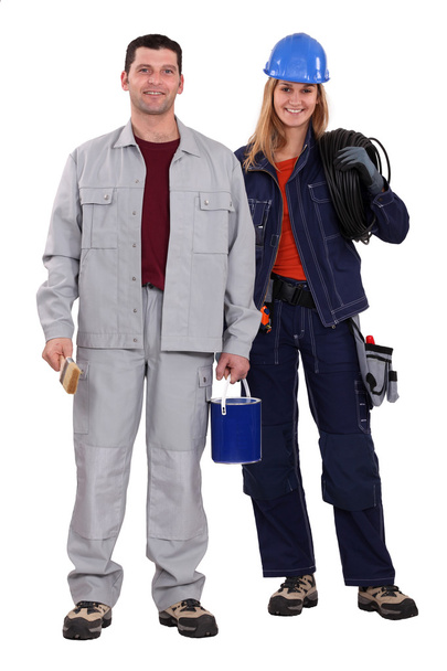 Electrician and painter - Photo, Image