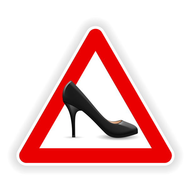 Sign of womens shoes - Vektor, kép
