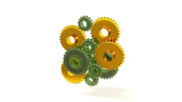 Connecting Gears, 3D render
 - Кадры, видео