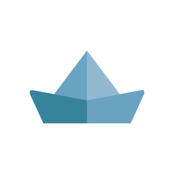 ilustración del icono web de barco de papel
 - Vector, imagen