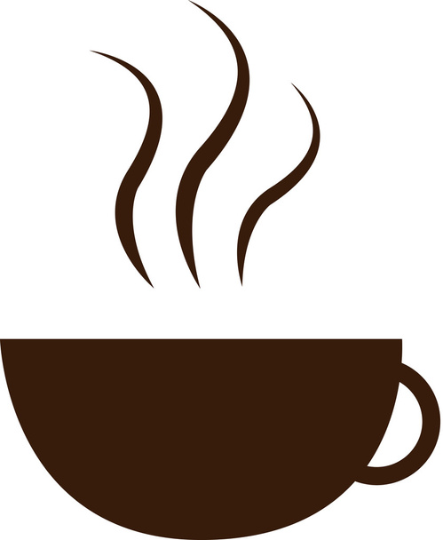 Illustriertes Bild einer Kaffeetasse. - Vektor, Bild