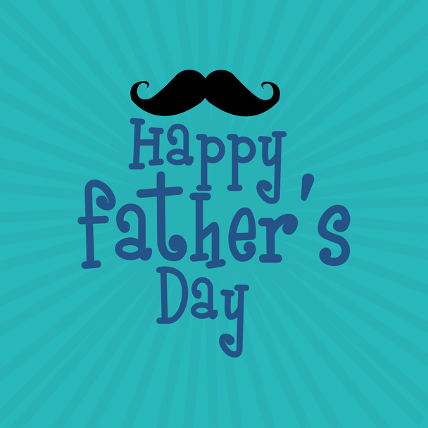 Fathers day concept. celebration design. Greeting icon - Vector, imagen