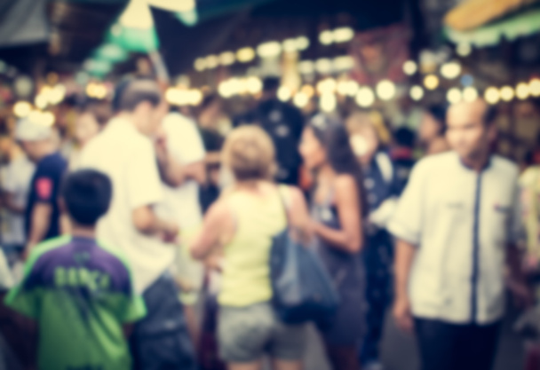 Rozmazané dav lidí na trhu - Fotografie, Obrázek