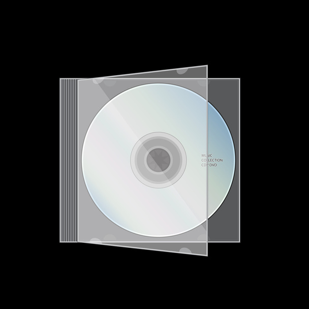 CD-Dvd Cd kutusunun vektör çizim - Vektör, Görsel