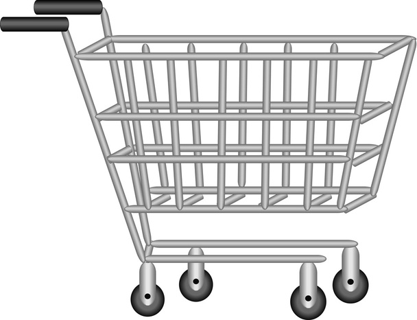 illustration of grocery cart. - Vector, Image