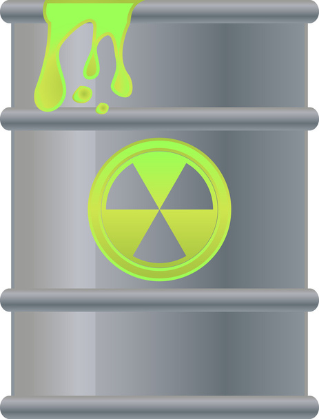 vector image of toxic substance in barrel. - Vector, Image