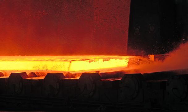 forró acél szállítószalag - Fotó, kép