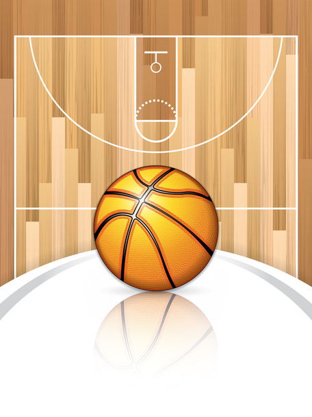 Design de brochura de basquete
 - Vetor, Imagem