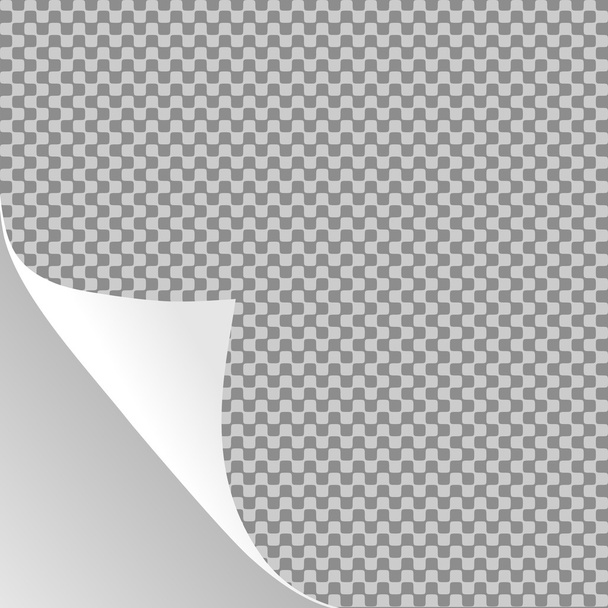Coin de feuille de papier frisé ou boucle de page avec ombre
 - Vecteur, image