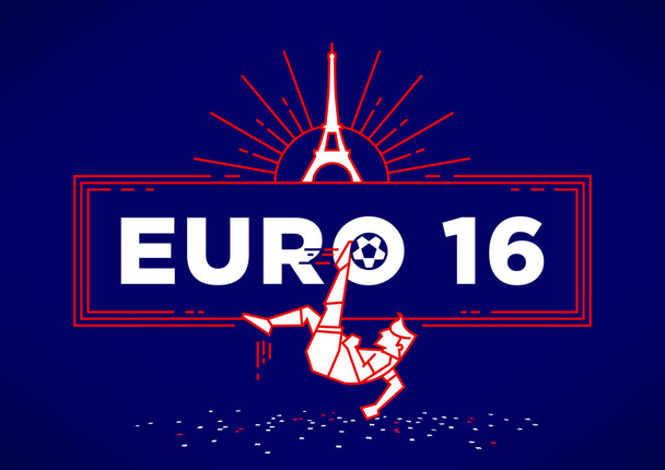 Mistrzostwa Europy w piłce nożnej - Wektor, obraz