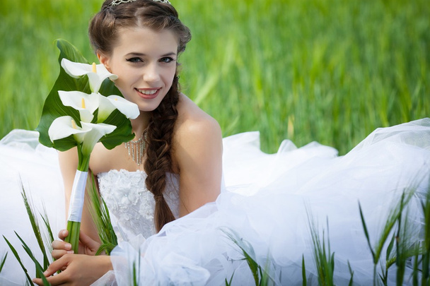 Bride with callas flower - Photo, image