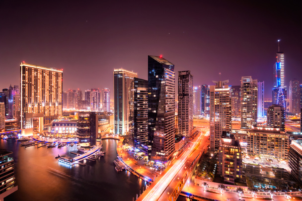 Dubai marina manzarası, Dubai, Birleşik Arap Emirlikleri - Fotoğraf, Görsel
