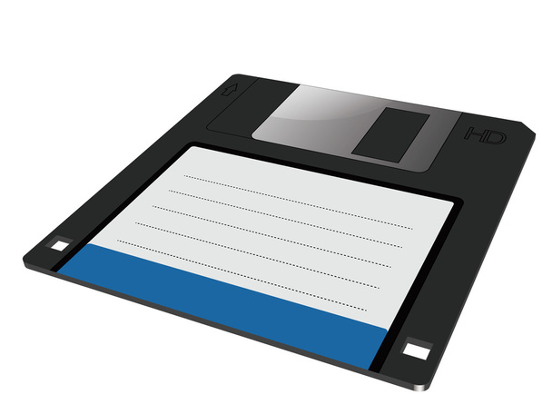 Vektorgrafik einer Diskette in 3D - Vektor, Bild