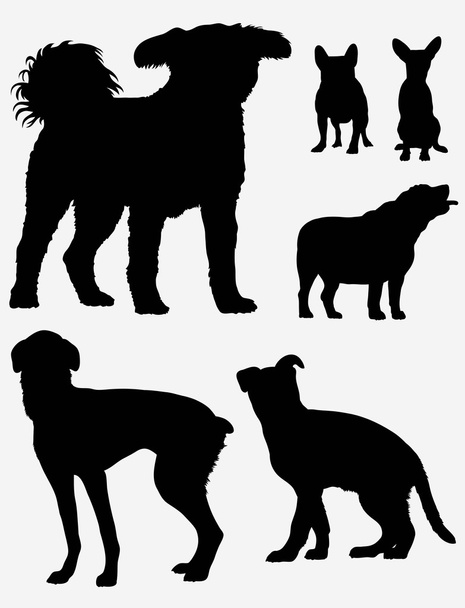 Siluetas para mascotas de perro
 - Vector, imagen