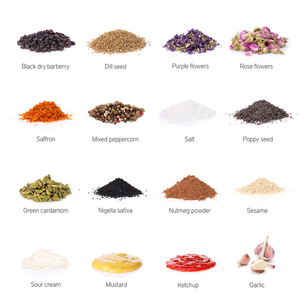 Different spices on white   - Photo, Image