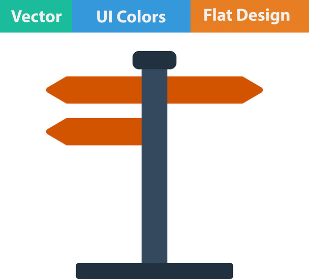 Flat design icon of pointer stand - Vector, Image