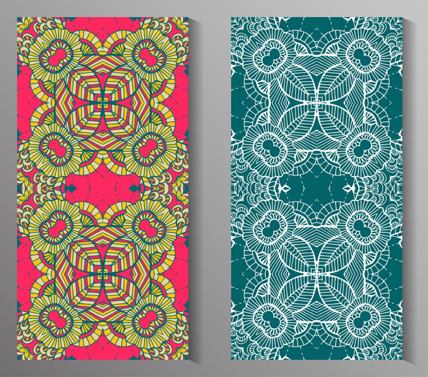 Set of two seamless abstract pattern - Vektor, obrázek