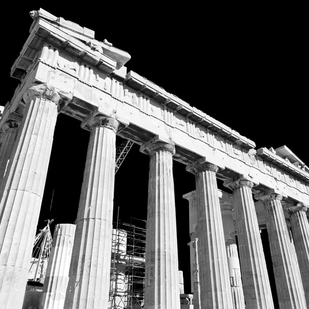 europe greece  acropolis athens   place  and  historical    in t - Photo, Image