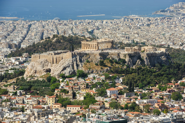 Paisaje urbano de Atenas moderna, Grecia
 - Foto, Imagen