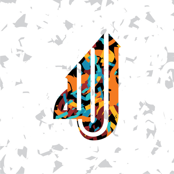 islamic abstract calligraphy art - Vector, Image