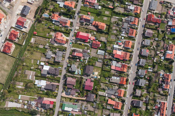 aerial view of Nysa city - 写真・画像