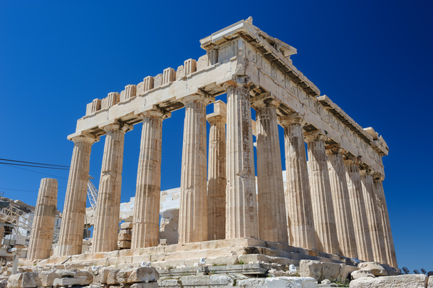 Athenas Parthenon gökyüzü arka plan - Fotoğraf, Görsel